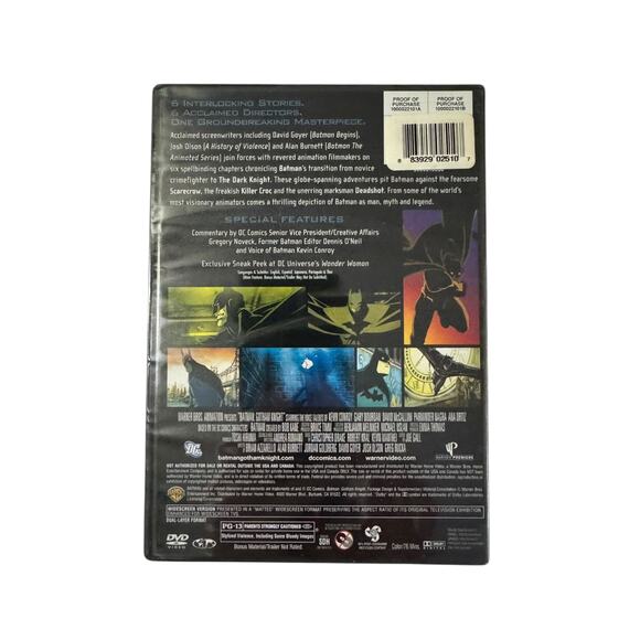 Batman Gotham Knight Animated Original Movie DVD 2008 New Sealed - Picture 3 of 3